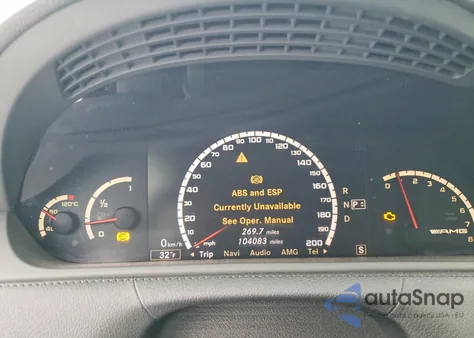 2008 Mercedes-Benz Cl 63 Amg z USA, uszkodzony, nr VIN WDDEJ77X58A017371